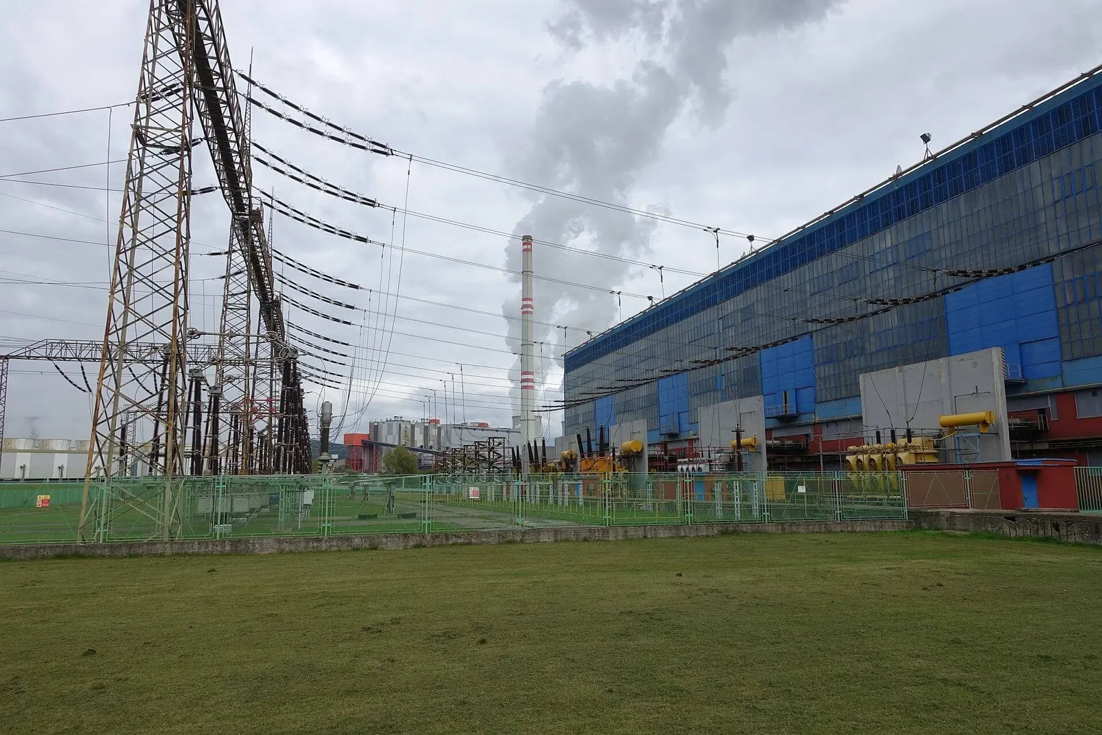 Měření sedání Elektrárny Prunéřov 1