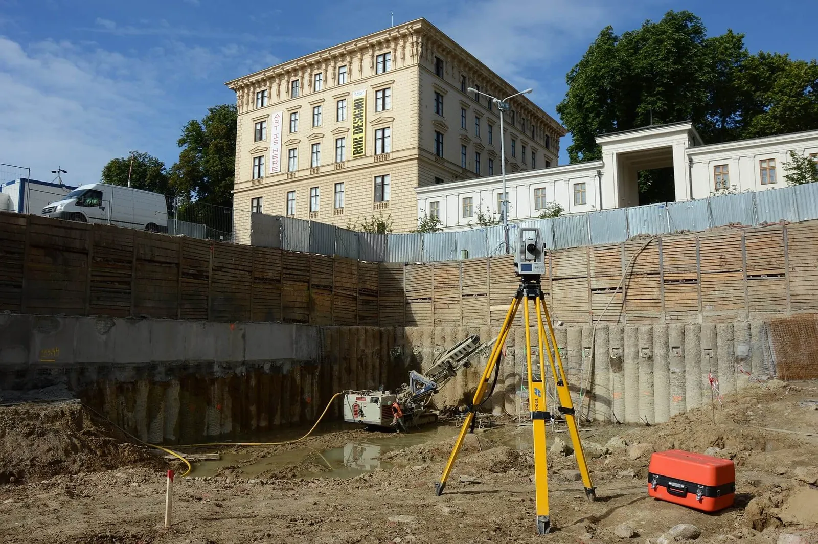 Monitoring na stavbě Janáčkova kulturního centra v Brně